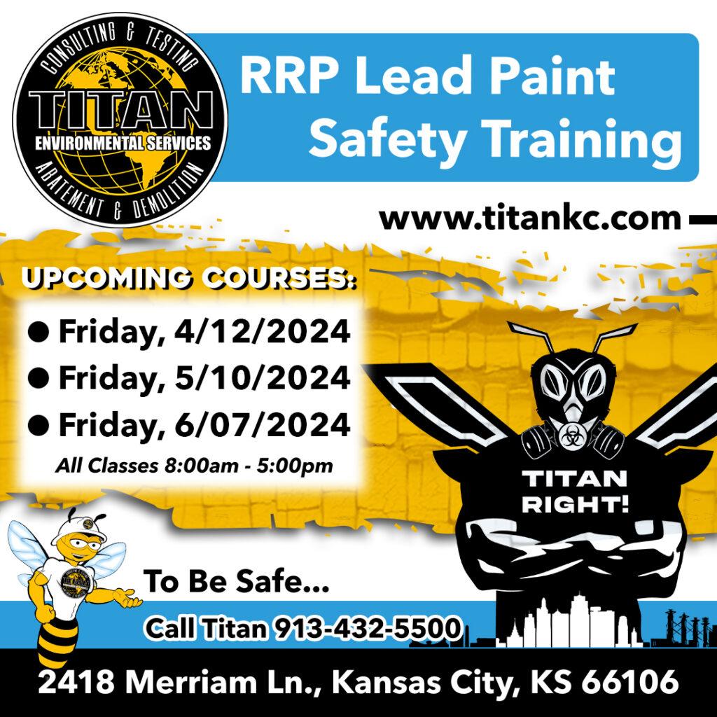 titan lead safe training dates
